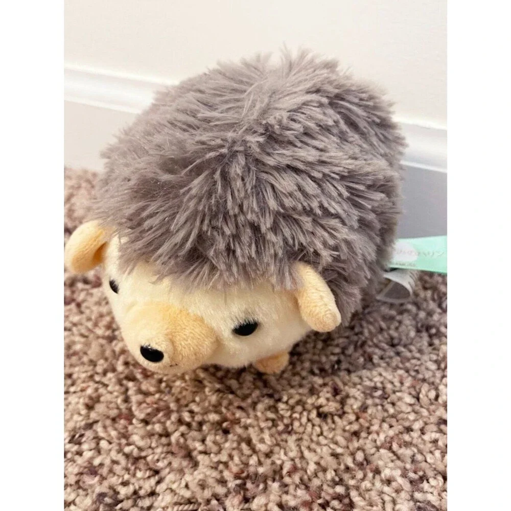 Amuse Hedgehog Plush Stuffed Animal Kawaii Gray Cream Small Soft Toy Japan Style